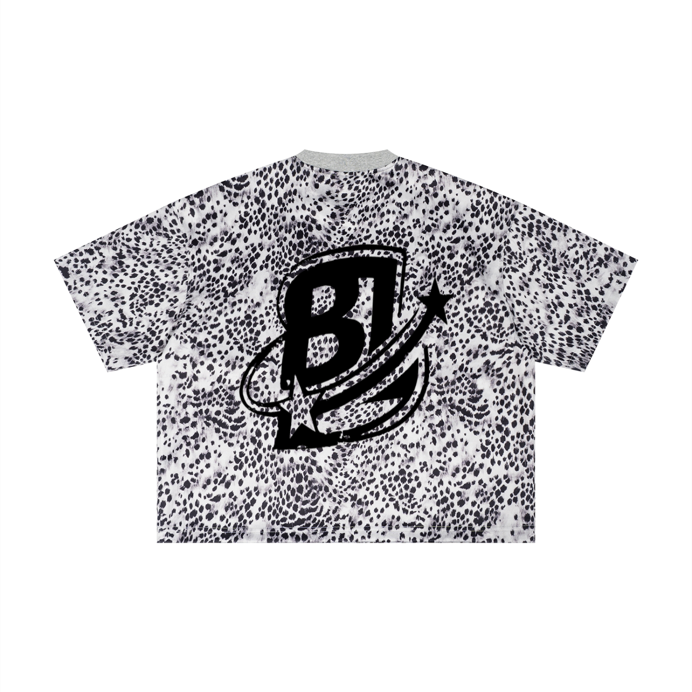 BL LEOPARD BOXY T SHIRT