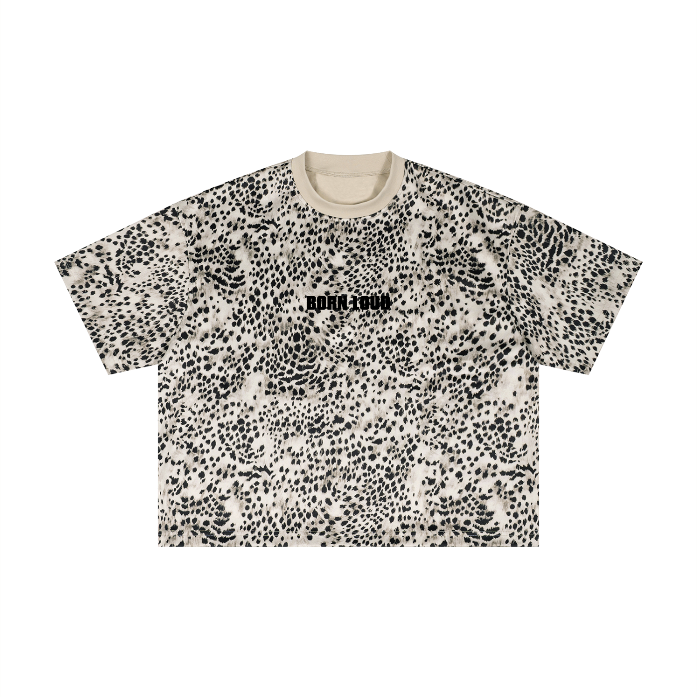 BL LEOPARD BOXY T SHIRT