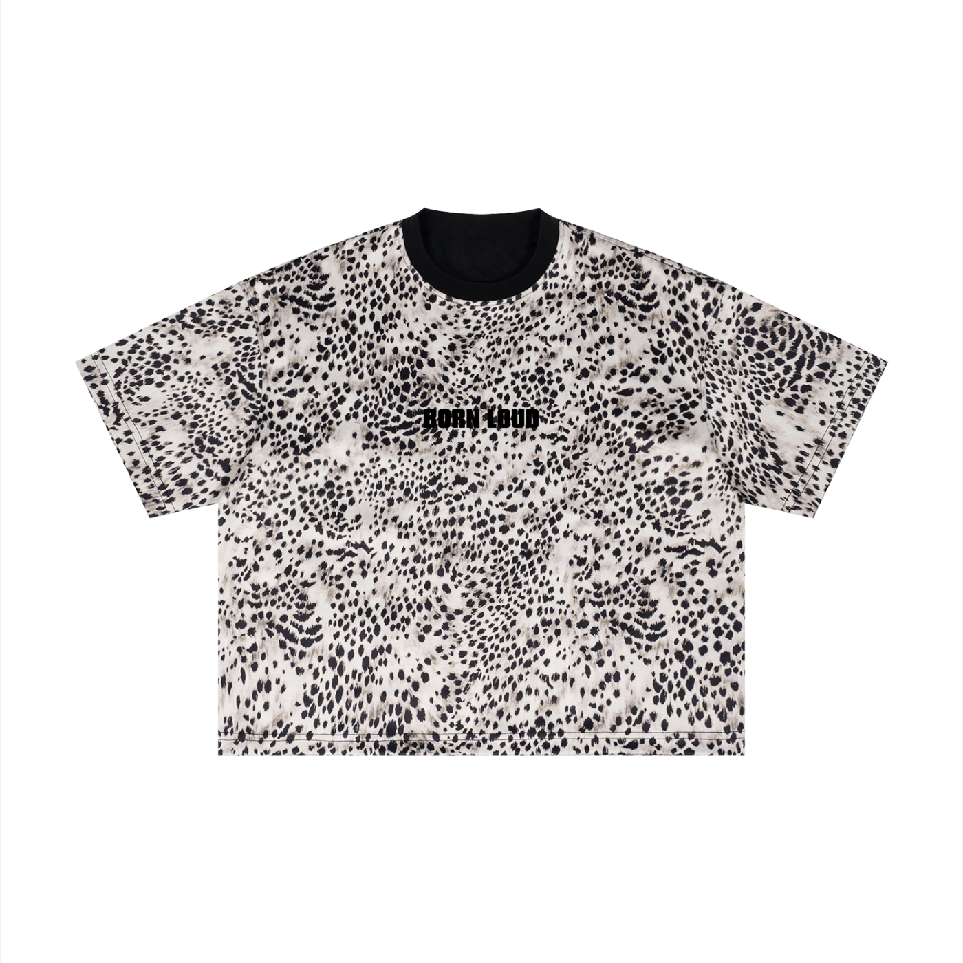 BL LEOPARD BOXY T SHIRT
