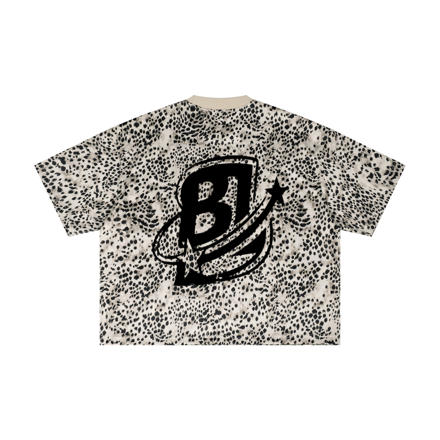 BL LEOPARD BOXY T SHIRT