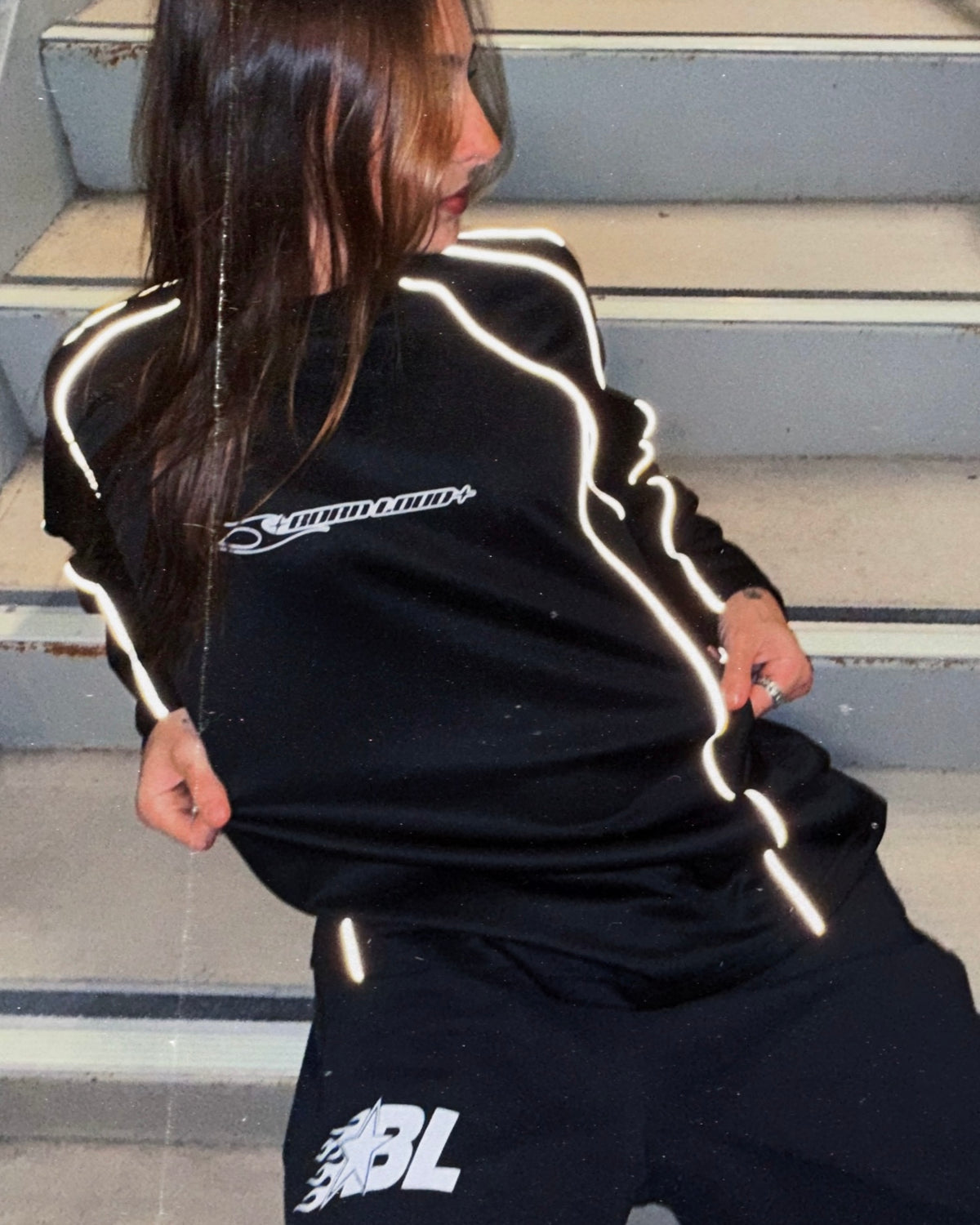 WHITE REFLECTIVE RACING JERSEY