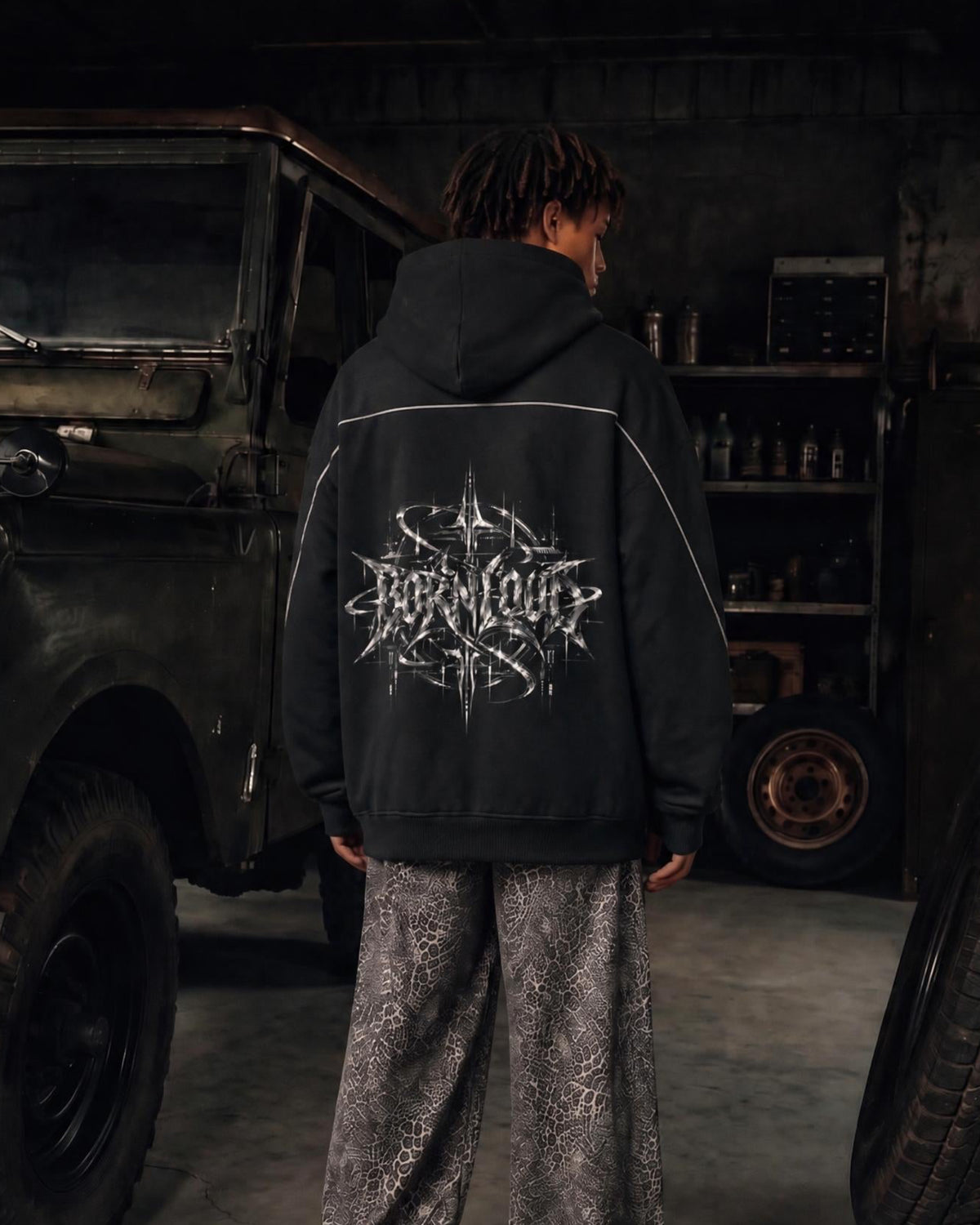 CYBER BORNLOUD REFLECTIVE HOODIE