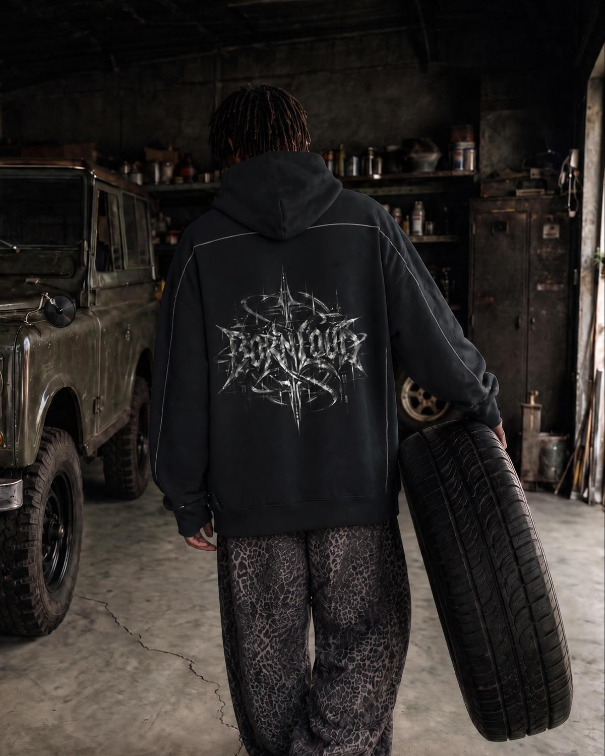 CYBER BORNLOUD REFLECTIVE HOODIE