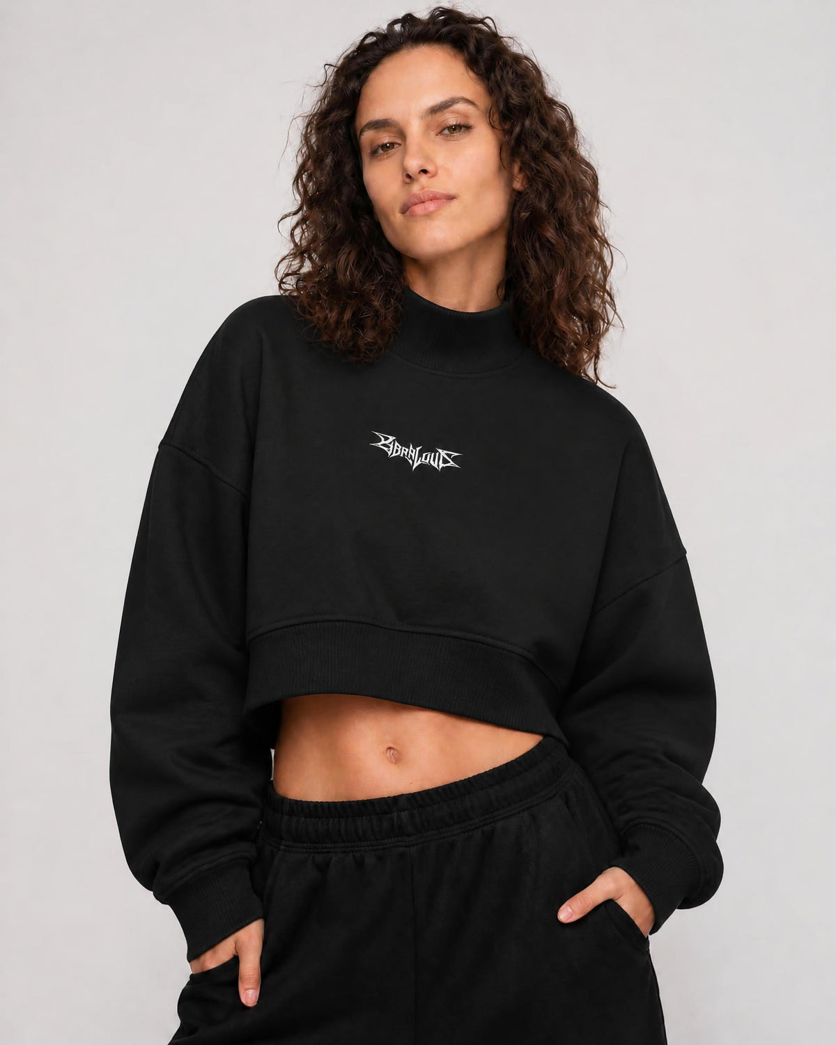 BAT BORN LOUD MOCK SWEATSHIRT