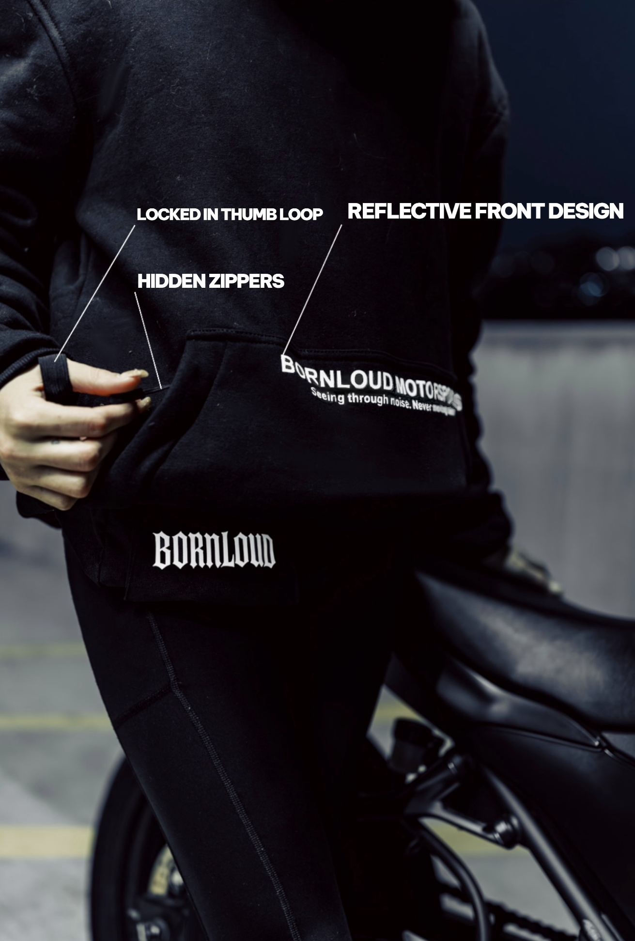 NEVER MOVING BLIND ARMORED HOODIE