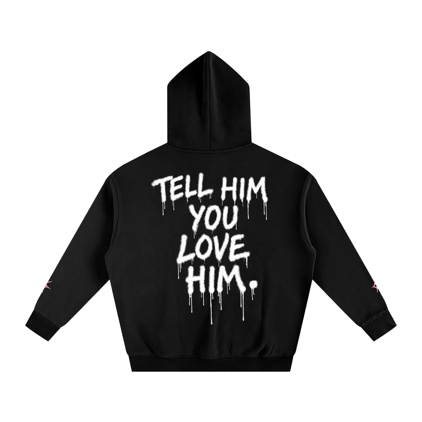 YOU LOVE HIM. Oversize Fleeced Hoodie