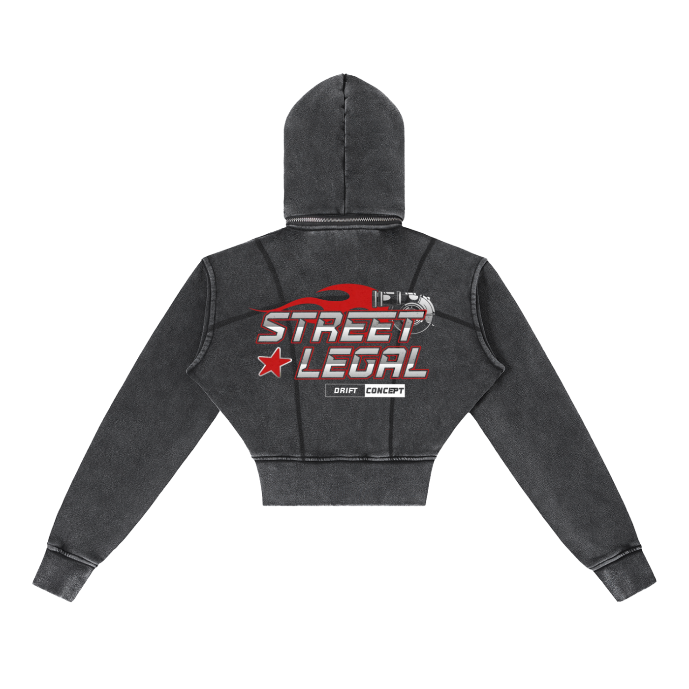Street LEGAL Cropped Fleece Hoodie
